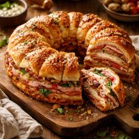 Layered Sandwich Cooked in a Bundt Pan