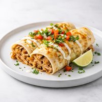 Layered Sour Cream Ground Beef or Chicken Enchiladas