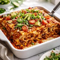 Layered Turkey Enchiladas