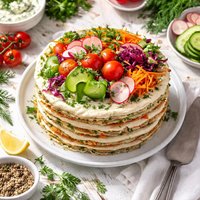 Layered Vegetable Cake