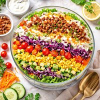 Layered Vegetable Salad