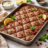 Lebanese Kibbeh in a Tray