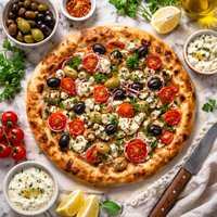 Lebanese Olive Pizza