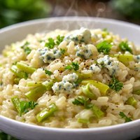 Leek and Blue Cheese Risotto