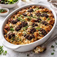 Leek and Morel Strata