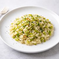 Leek and Scallion Risotto