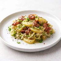 Leek Potato and Bacon Casserole