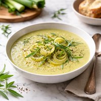 Leek Potato and Tarragon Soup