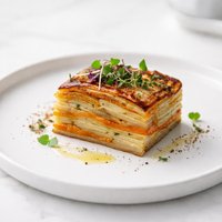 Leek Potato Sweet Potato Torte
