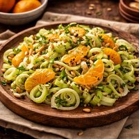 Leek Salad with Mandarin Oranges