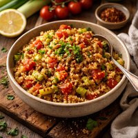 Leek Tomato Quinoa
