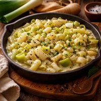 Leeks and Parsnips Sauteed or Creamed