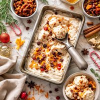 Leftover Christmas Pudding Ice Cream