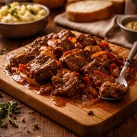 Leftover German Sweet Sour Beef