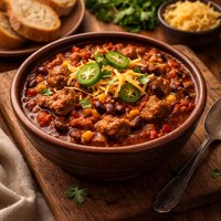 Leftover Meatloaf Chili