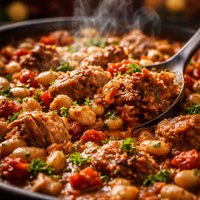 Leftover Pork and Bean Casserole