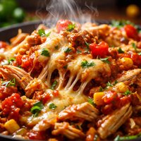 Leftover Salsa Chicken and Cheese