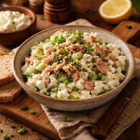 Leftover Tuna with Cottage Cheese