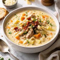 Leftover Turkey Cheese Creamy Soup