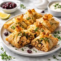 Leftover Turkey Fixin Phyllo Packets