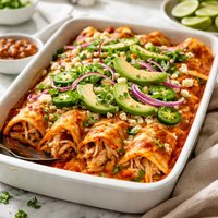 Leftover Turkey or Chicken Enchiladas