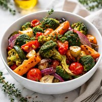Leftover Vegetables Marinated with Garlic and Thyme