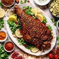 Leg of Lamb with Ras El Hanout Rub