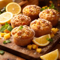 Lemon and Mango Muffins