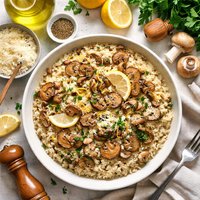 Lemon and Mushroom Risotto