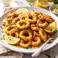 Lemon and Mustard Calamari