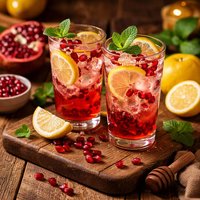 Lemon and Pomegranate Refresher