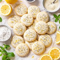 Lemon and Poppy Seed Melt Away Cookies