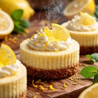 Lemon and Ricotta Mini Cheesecakes