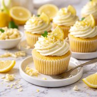 Lemon and White Chocolate Cupcakes