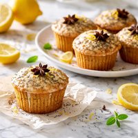 Lemon Anise Poppy Muffins Diabetic