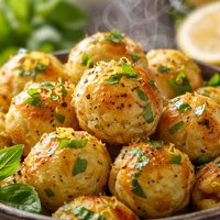 Lemon Basil Potato Puff