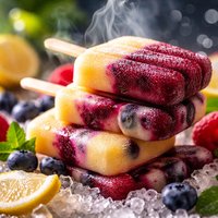 Lemon Berry Freeze Pops
