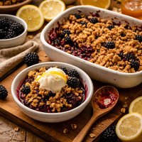 Lemon Blackberry Crisp