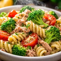 Lemon Broccoli Tuna Pasta Salad