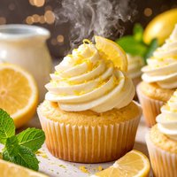 Lemon Buttermik Cupcakes