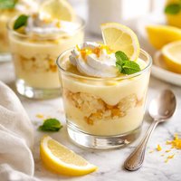 Lemon Cake Custard
