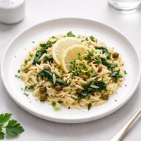 Lemon Caper Orzo