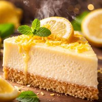 Lemon Cheesecake with Shortbread Cookie Crust