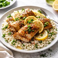 Lemon Chicken Over Rice
