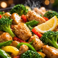 Lemon Chicken Vegetable Stir Fry
