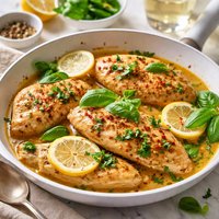 Lemon Chicken with Basil