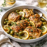 Lemon Chicken with Olives