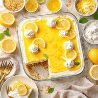 Lemon Cream Cheese Refrigerator Dessert No Bake