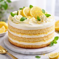 Lemon Cream Dessert Cake