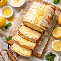 Lemon Cream Loaf W Lemon Glaze